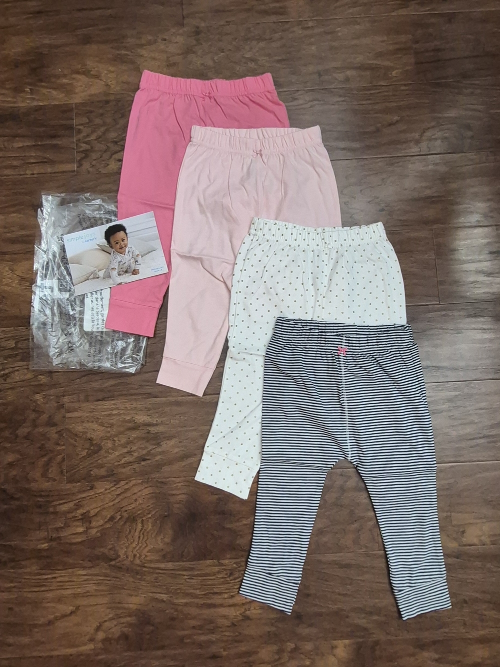 4-Pack Baby Cotton Pants Brand New Size 12 Months